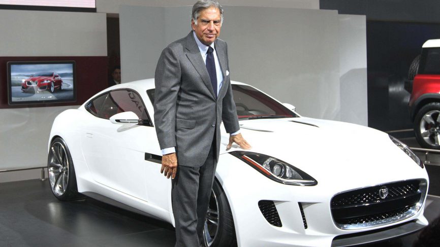 Ratan Tata GBE and Jaguar motor car